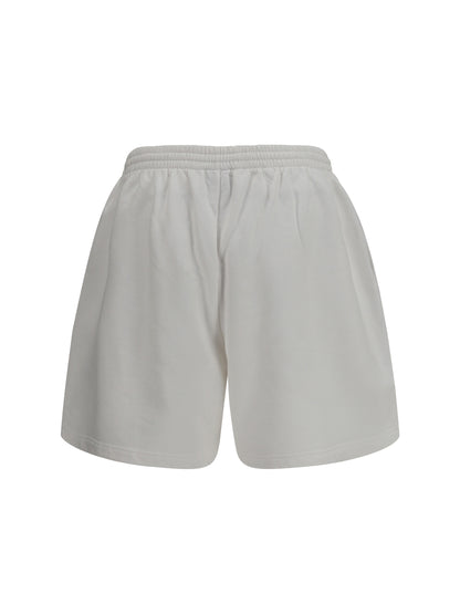 Balenciaga Bodies cotton Shorts - White/Apple Green