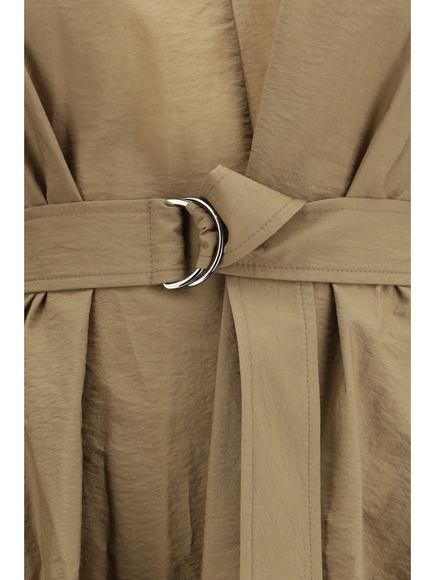 BRUNELLO CUCINELLI Cotton poplin Dress Precious Shoulder Detail