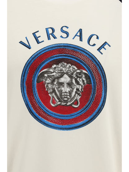 Versace Cotton jersey T-shirt - Dirty White/Black