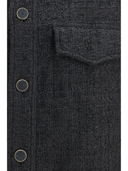 Balmain Tweed buttoned Jacket - Noir