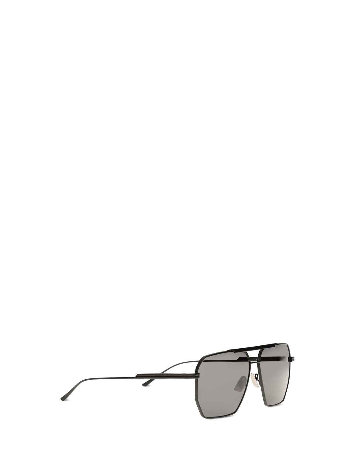 Bottega Veneta Square Sunglasses - Black-Black-Grey
