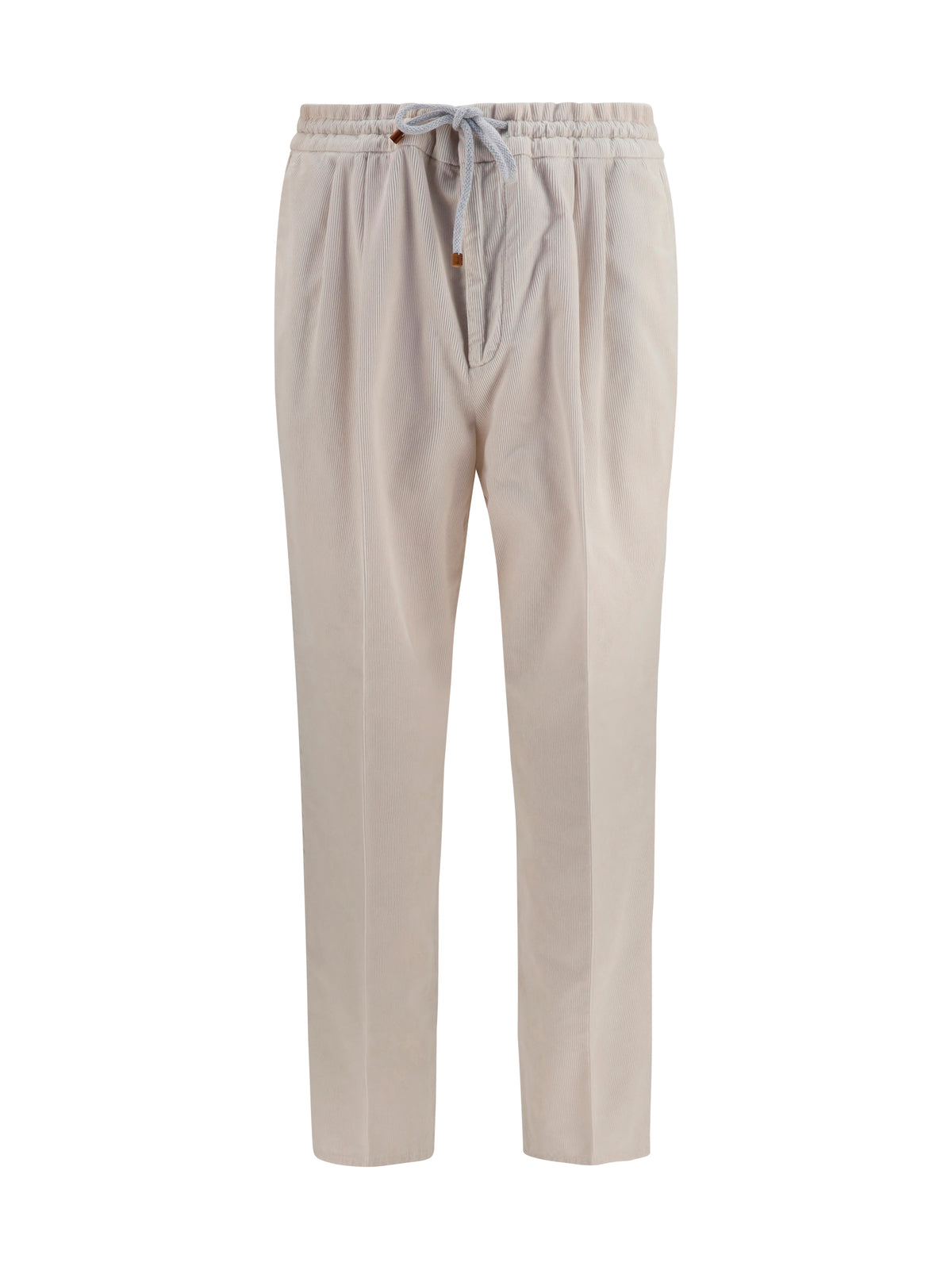 Brunello Cucinelli Corduroy drawstring Pants - Ice