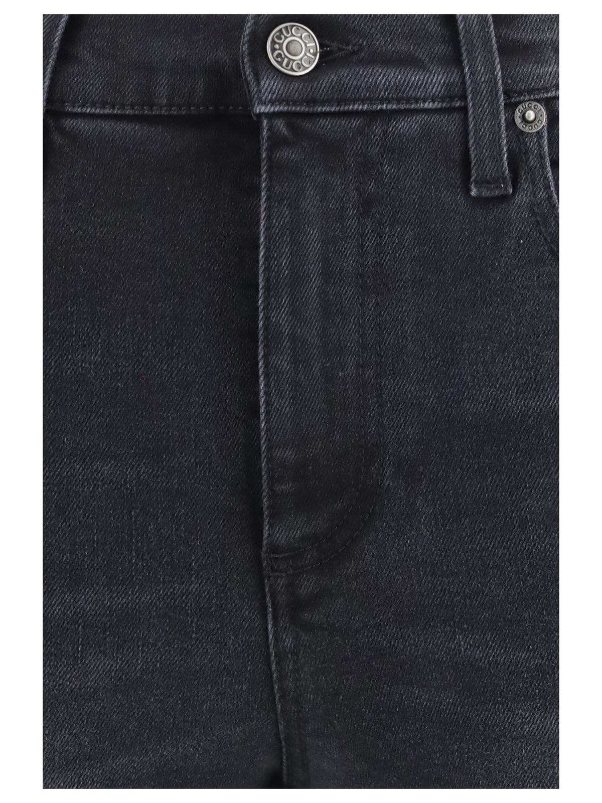 Gucci Skinny washed cotton denim Jeans - Black