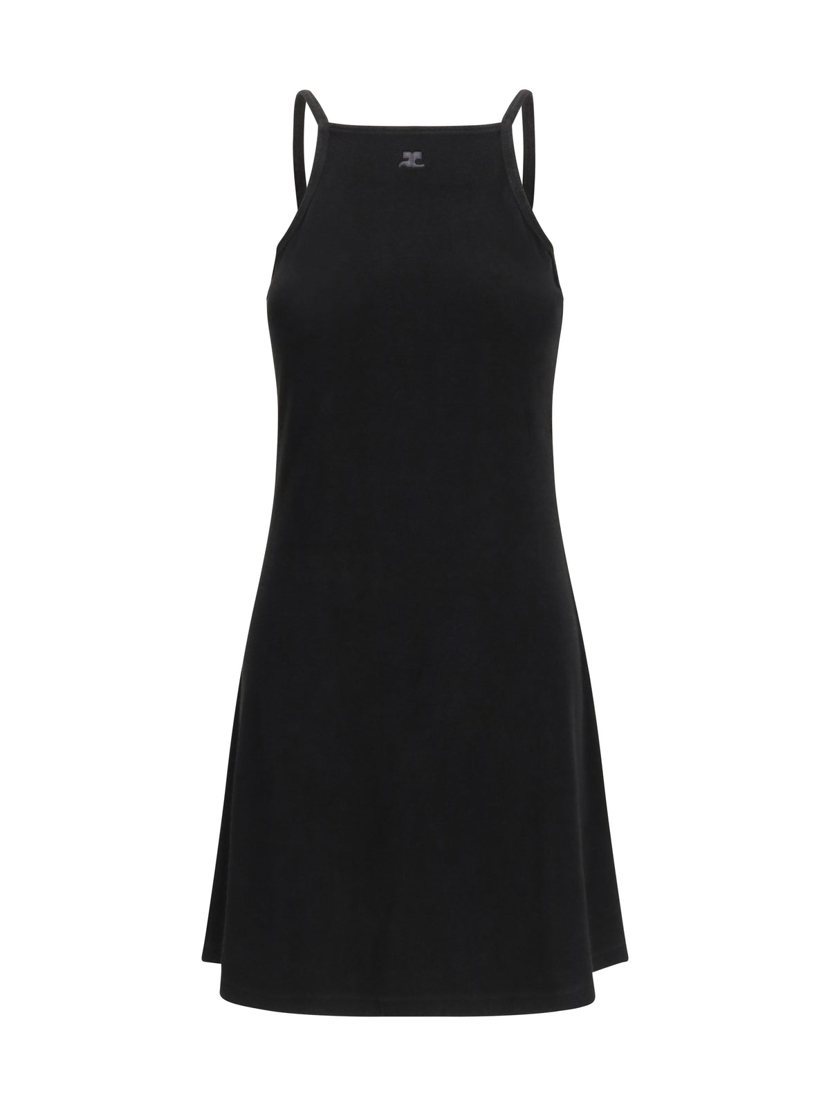 Courrèges Logo mini Dress - Black