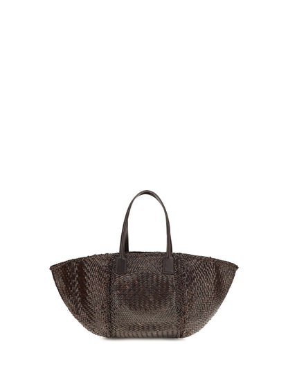 Dragon Diffusion Teresa handwoven Tote Bag - Dk Brown