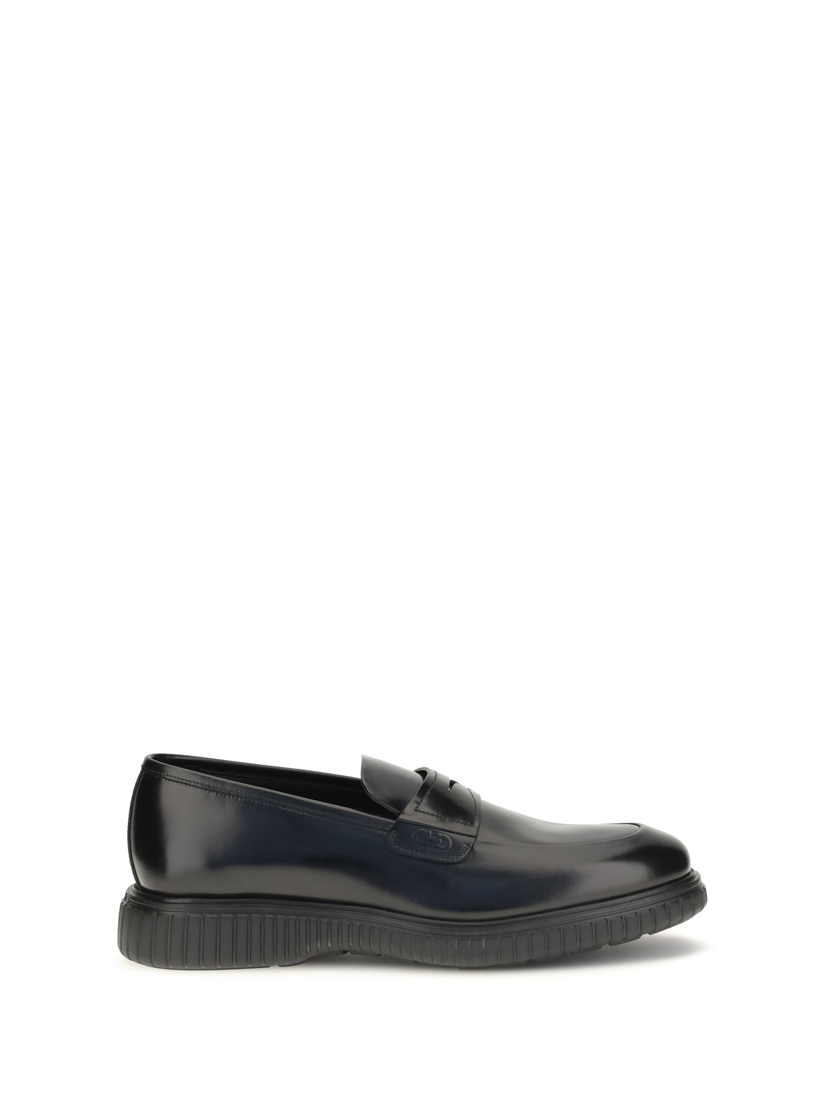 Ferragamo Brushed calfskin Loafers - Black