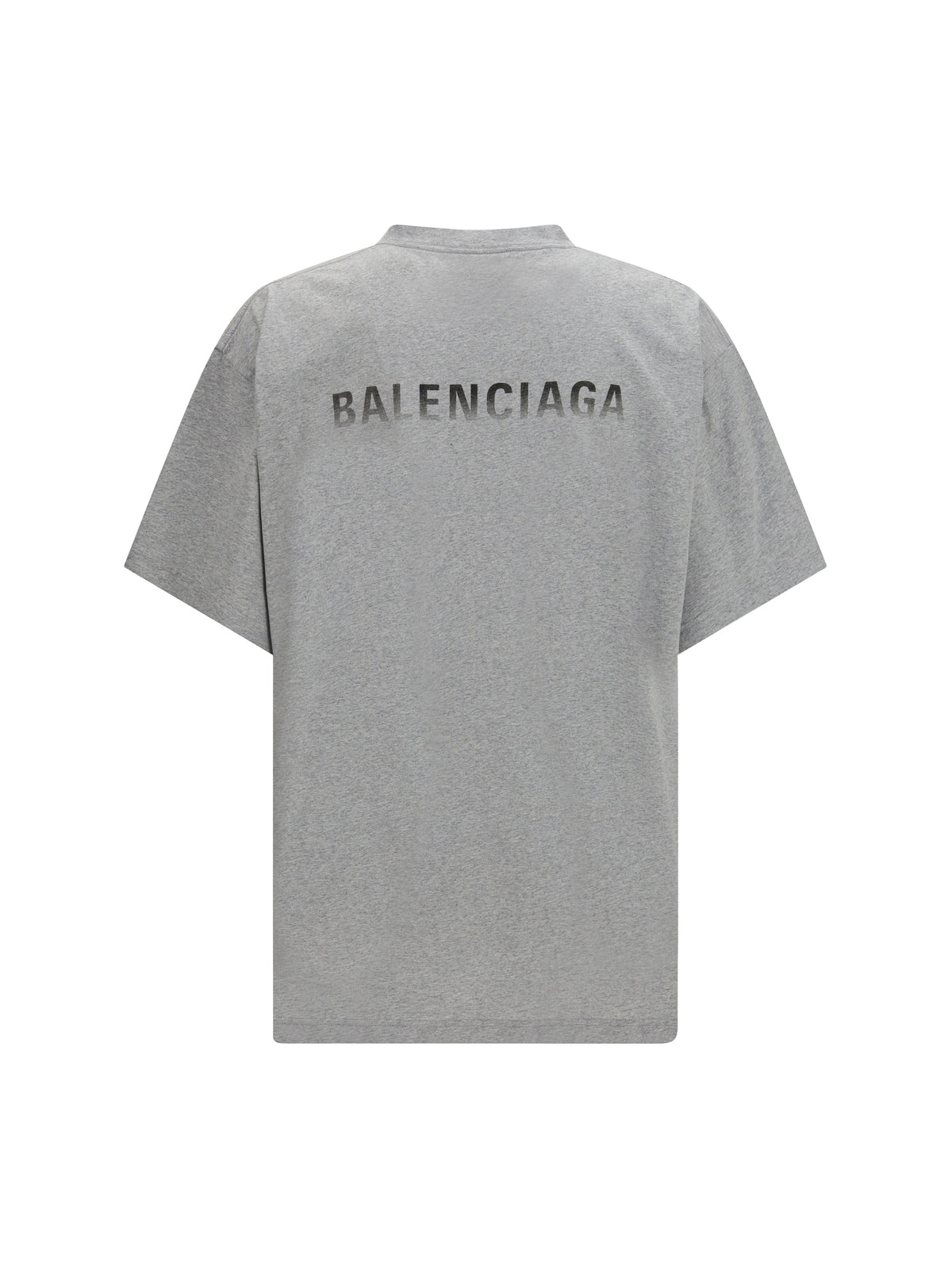 Balenciaga Cotton logo T-shirt - Heather Grey
