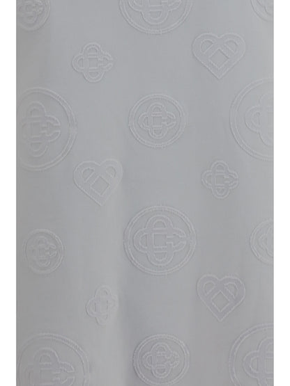 Casablanca Oversized all-over monogram T-shirt - White