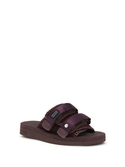 Forte_forte Double-strap Sandals - Grape
