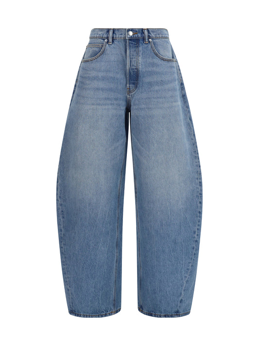 Alexander Wang Crystal balloon Jeans - Vintage Light Indigo