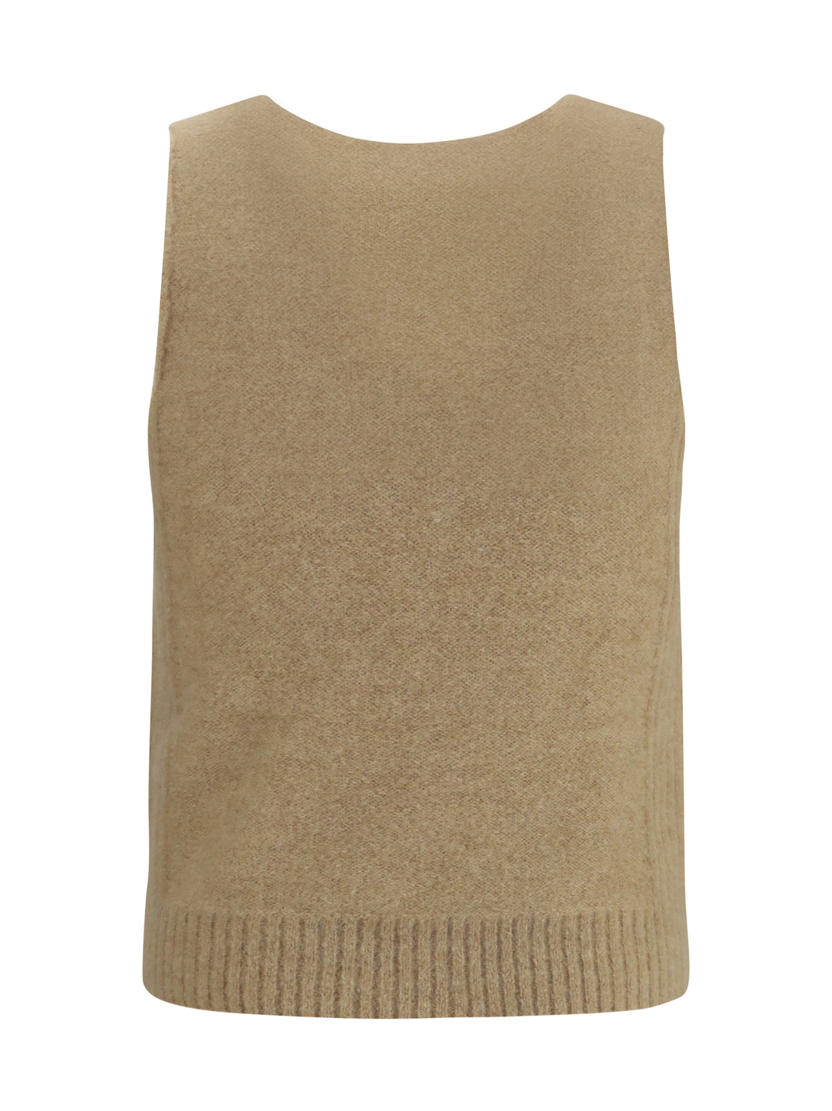 Dries Van Noten Striped sleeveless Sweater Vest - Ecru