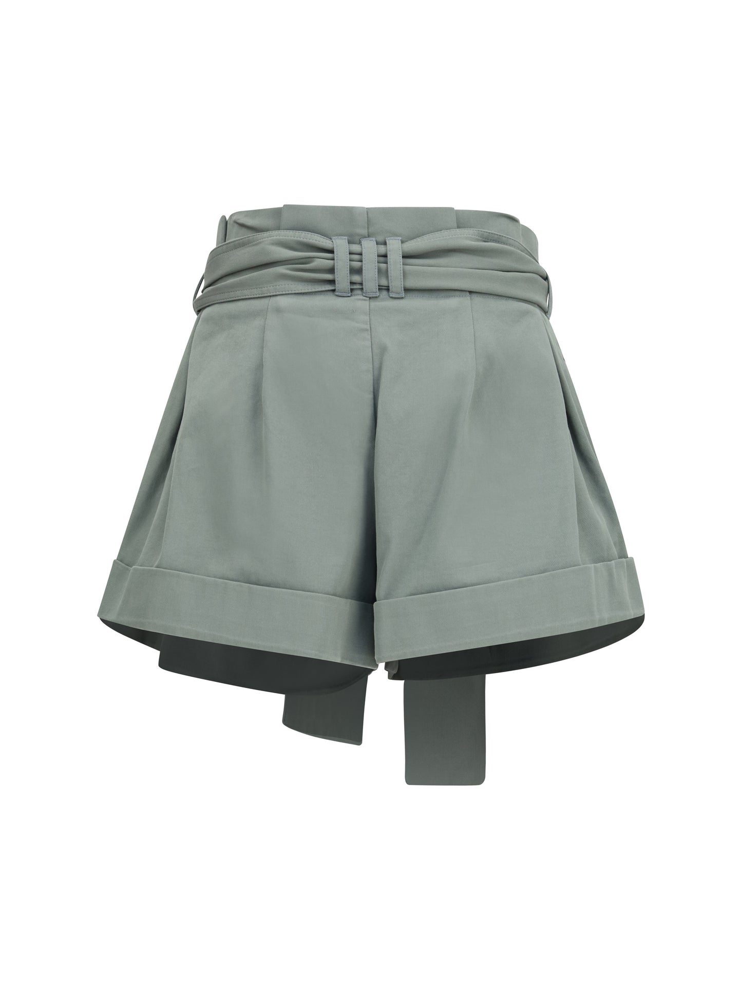 BALMAIN High-waisted Shorts in cotton gabardine