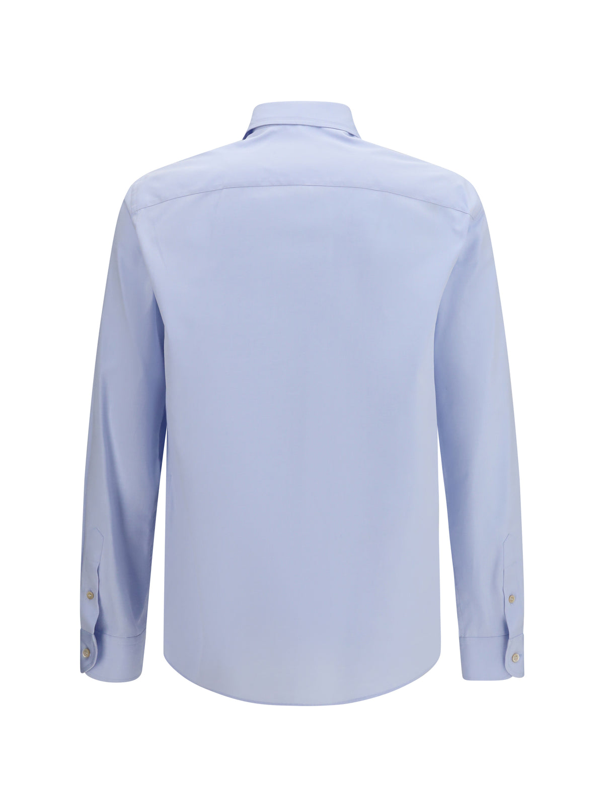 Valentino Cotton Shirt with butterfly embroidery - Light Cloud