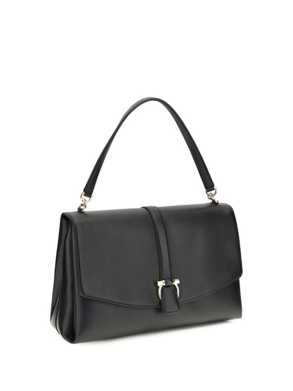 Ferragamo Large Mia Shoulder Bag - Black