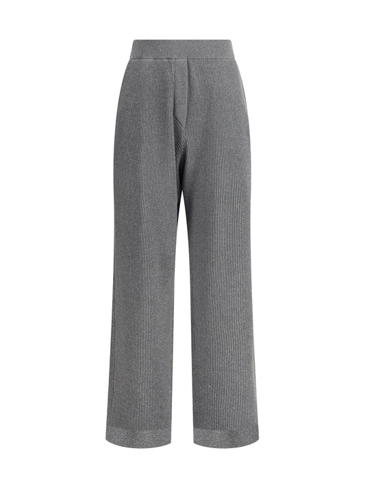BRUNELLO CUCINELLI Ribbed lurex Pants