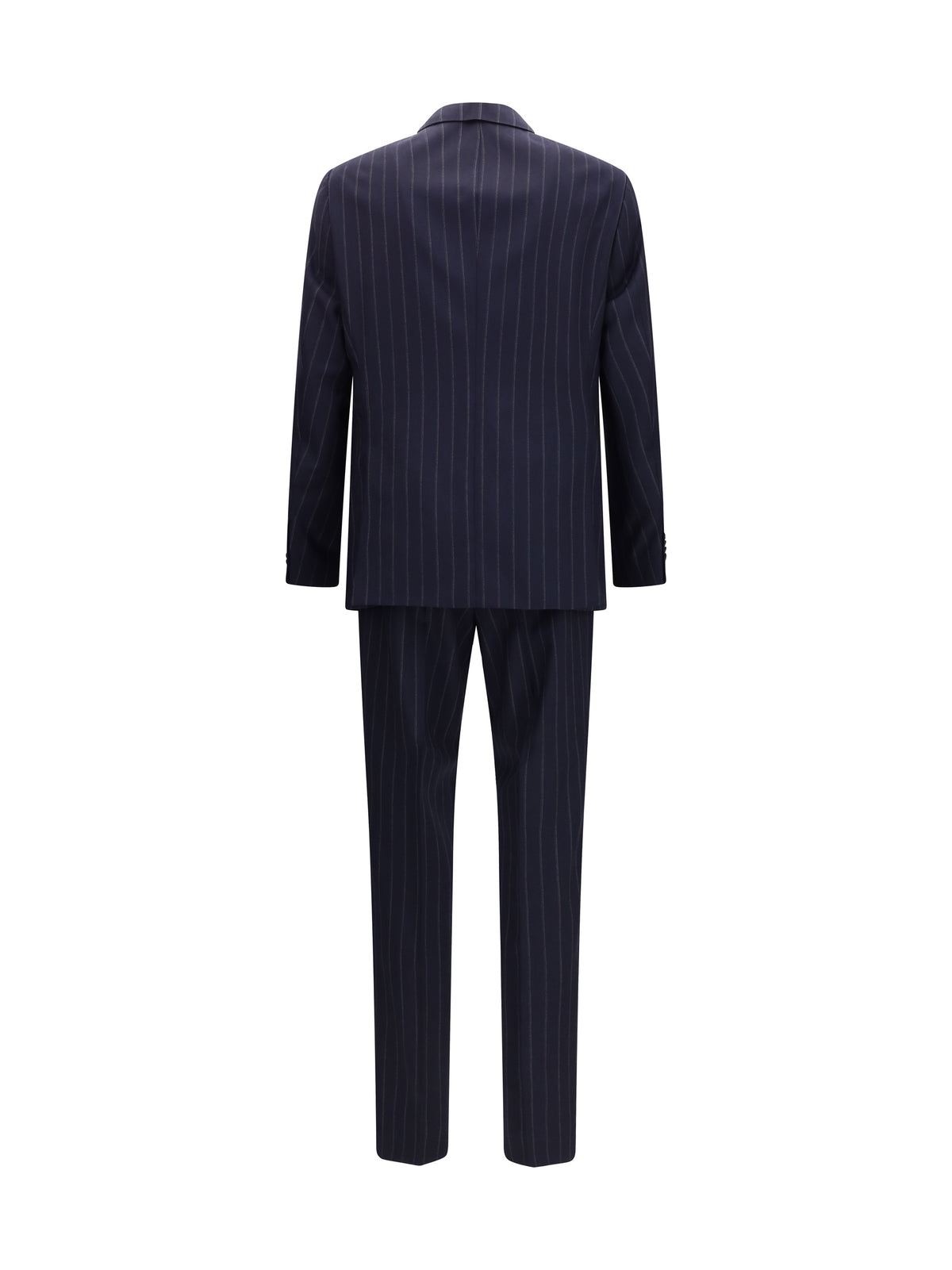 Hugo Boss Black Striped virgin wool Suit - Dark Blue