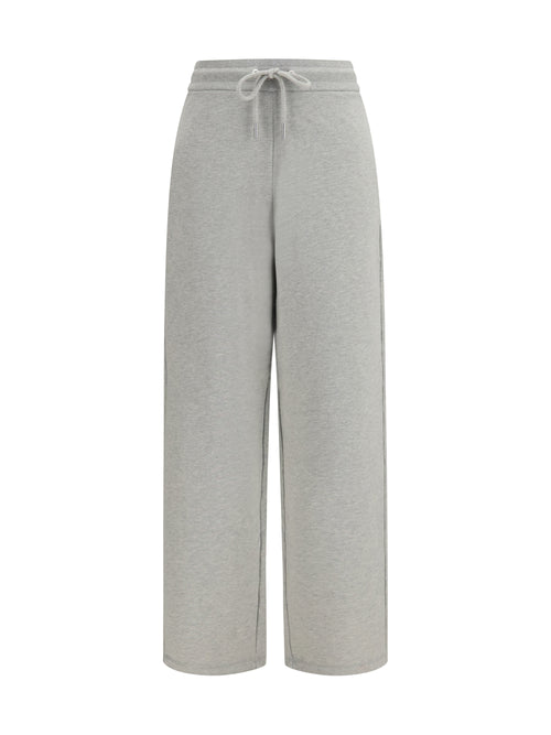 Ami Paris Ami de Cœur cotton Sweatpants - Gris Cendre Chine/Noir