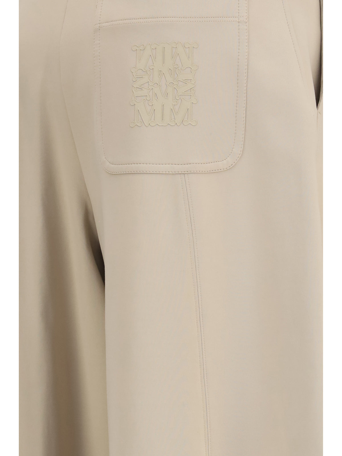 Max Mara Olmo technical cotton jersey Pants - Roccia