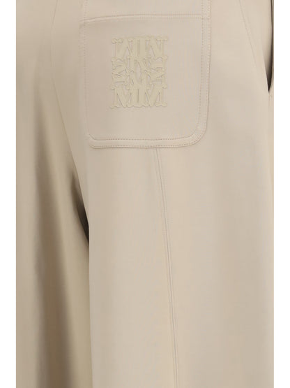 Max Mara Olmo technical cotton jersey Pants - Roccia