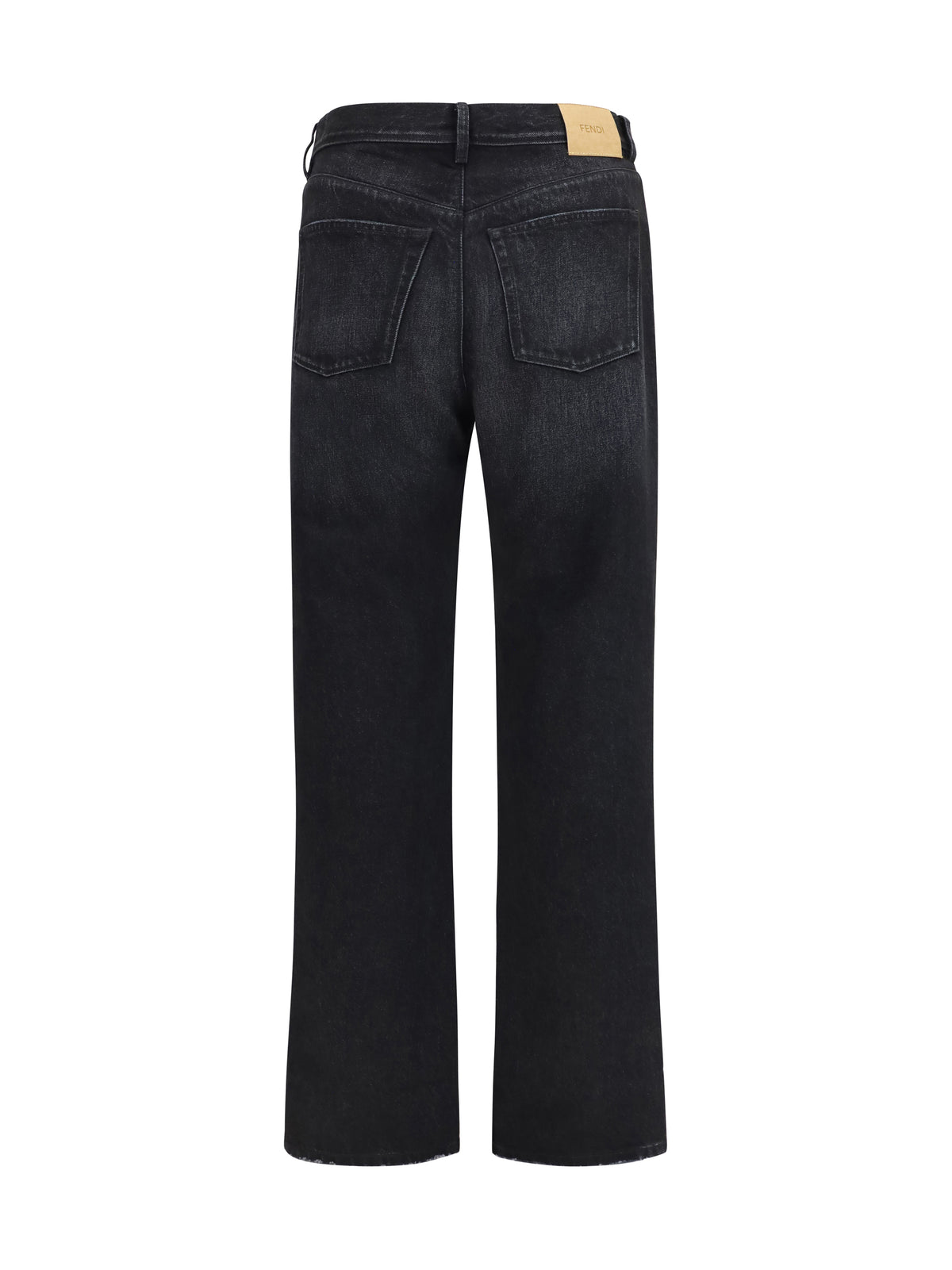 Fendi Long Jeans - Black