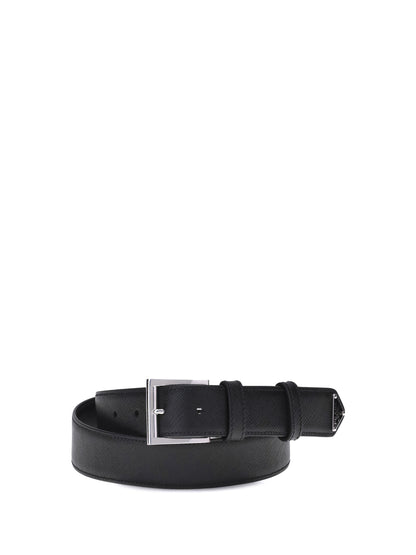 Prada Saffiano Belt - Black