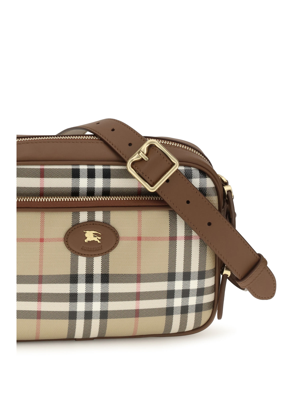 Burberry Check front pocket Shoulder Bag - Archive Beige