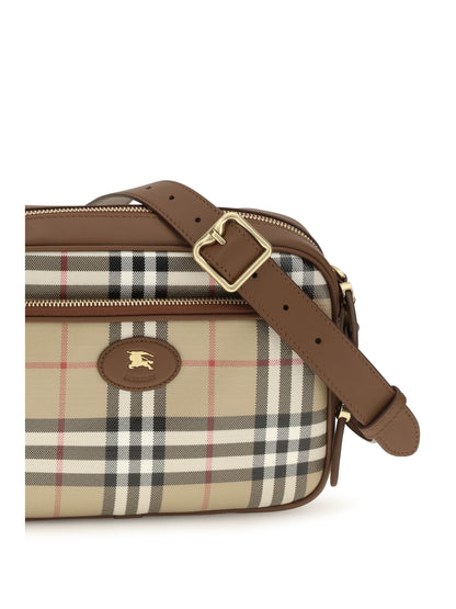 Burberry Check front pocket Shoulder Bag - Archive Beige