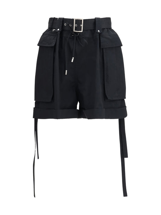 ALEXANDER McQUEEN Cotton Shorts with belt