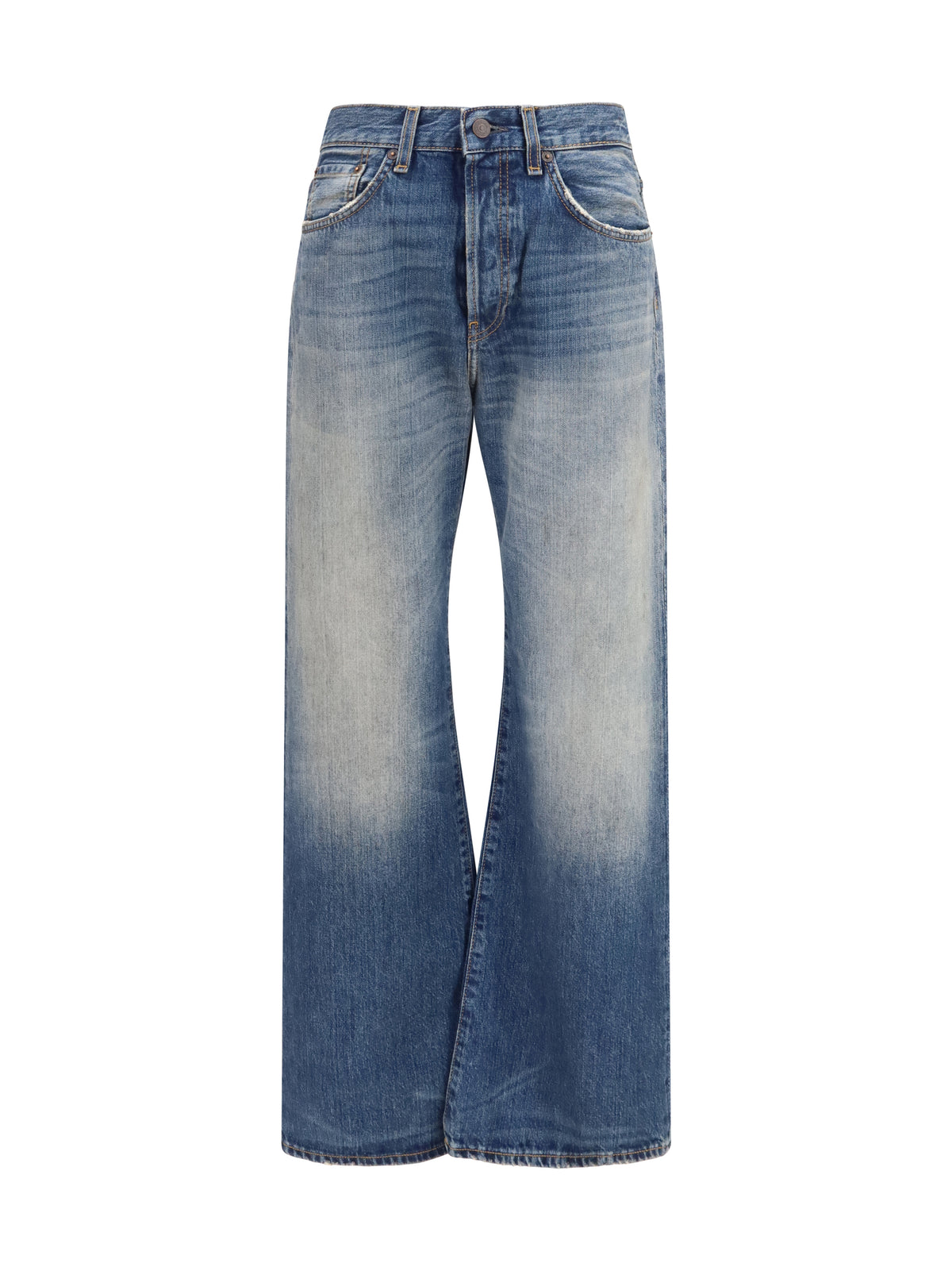 Acne Studios 2021F wide-leg Jeans - Mid Blue