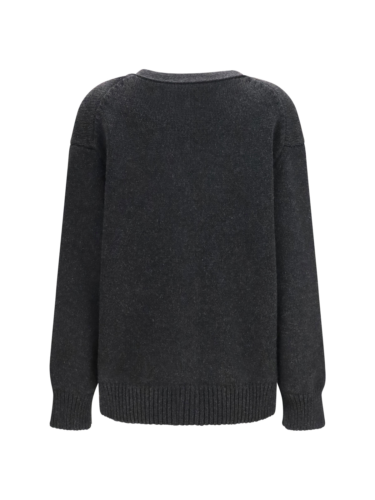 The Row Pranavi cashmere Cardigan - Charcoal Melange