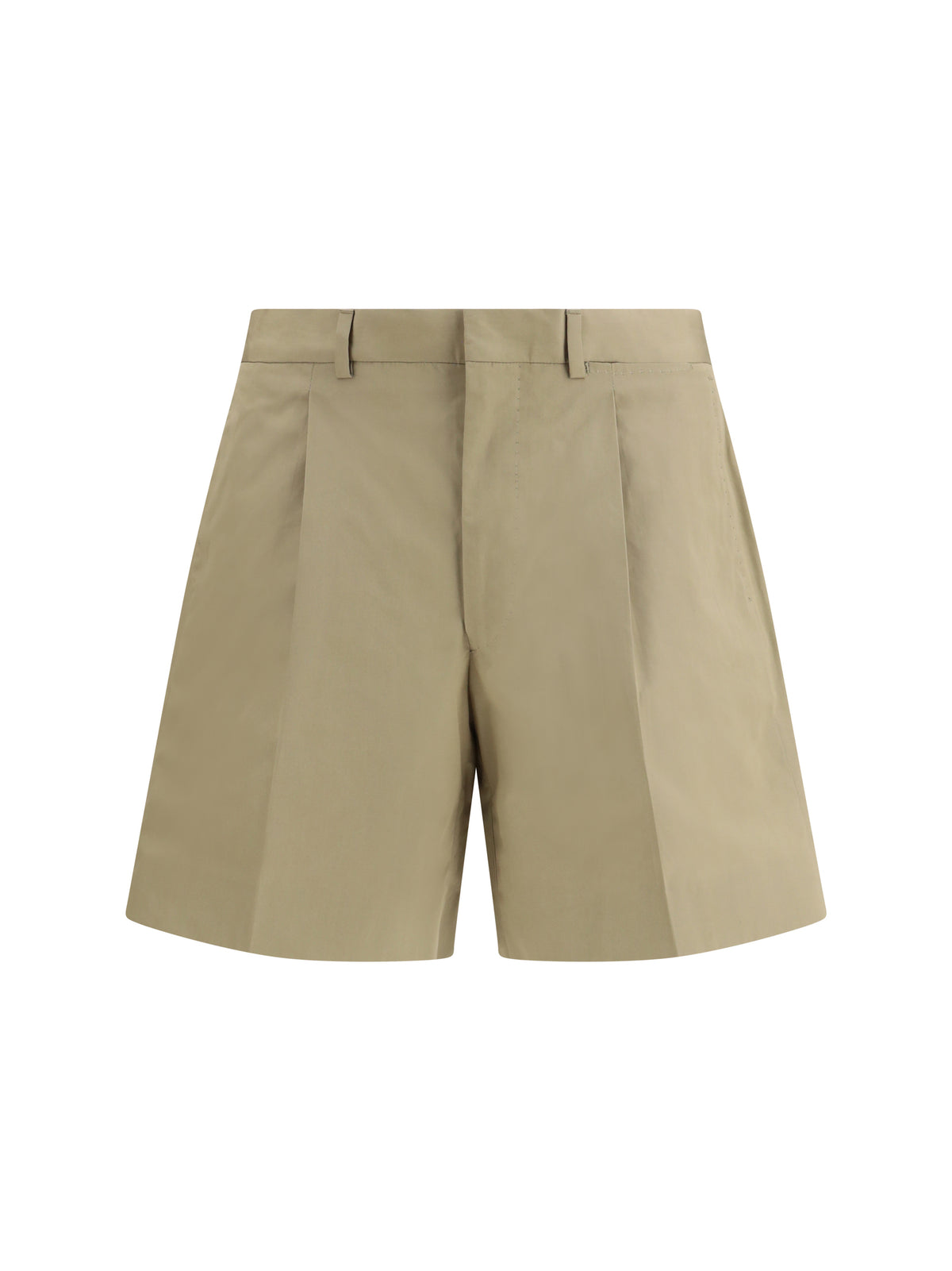 Prada Cotton Shorts - Mastice
