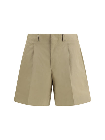 Prada Cotton Shorts - Mastice
