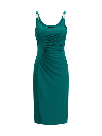 VERSACE Midi jersey Dress