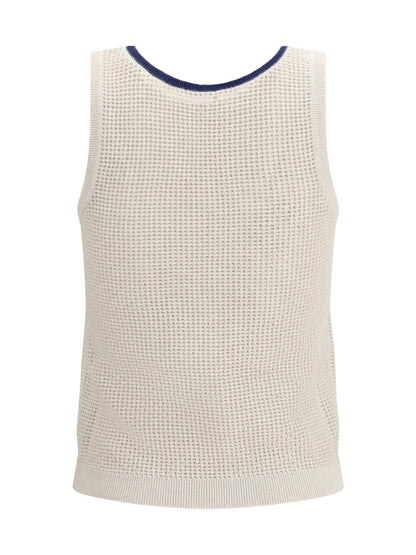 BRUNELLO CUCINELLI Cotton mesh knit Top