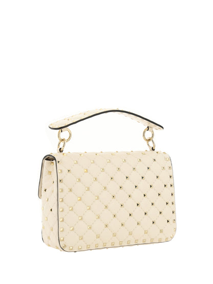 Valentino Garavani Rockstud Spike Handbag - Light Ivory