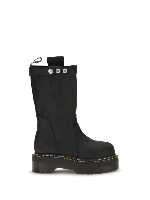 Rick Owens Quad Sole Pull On Boots - Black