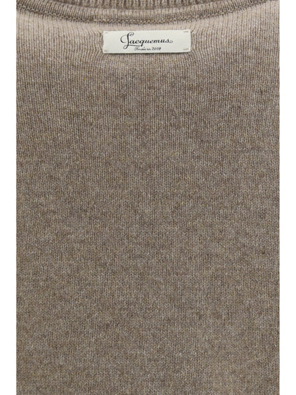 Jacquemus La Maille cashmere creweck Sweater - Beige