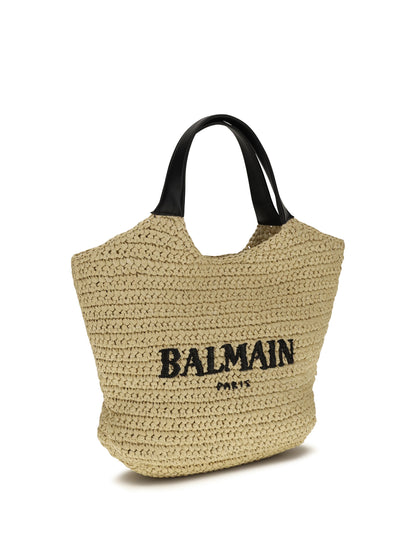 BALMAIN Mini crochet Tote Bag