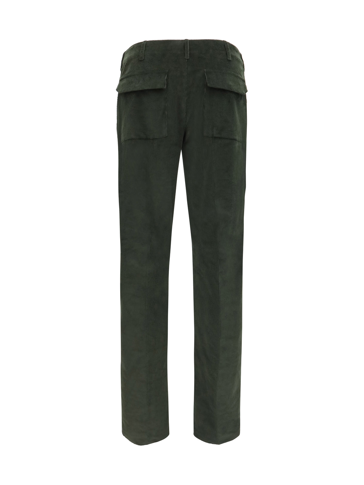 Etro Roma stretch cotton corduroy Pants - Green Muschio