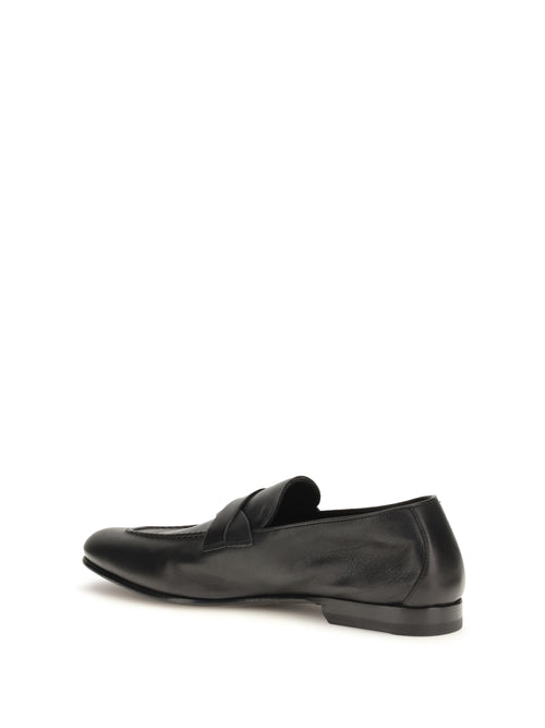 Tom Ford Gigi Loafers with woven strap - Black
