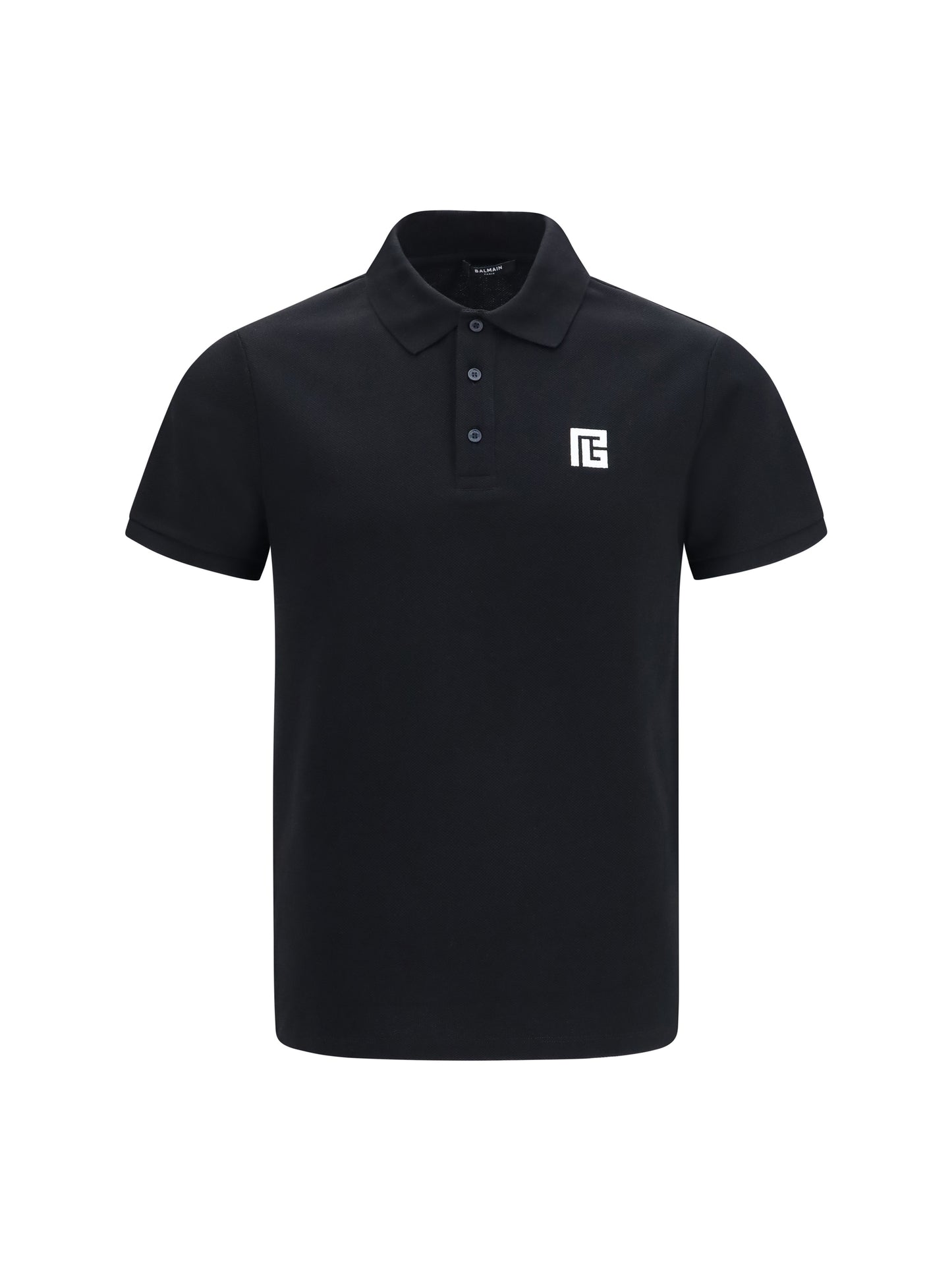BALMAIN PB embroidered logo Polo
