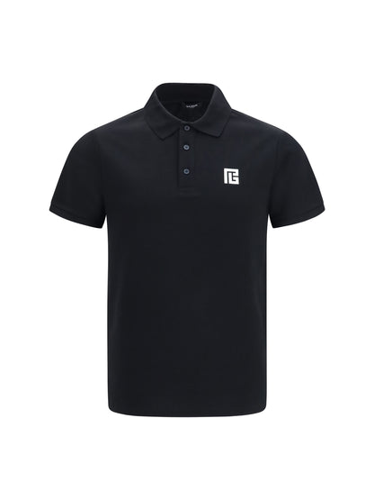 BALMAIN PB embroidered logo Polo