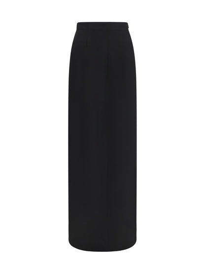 Maison Margiela Long Skirt with back slit - Black