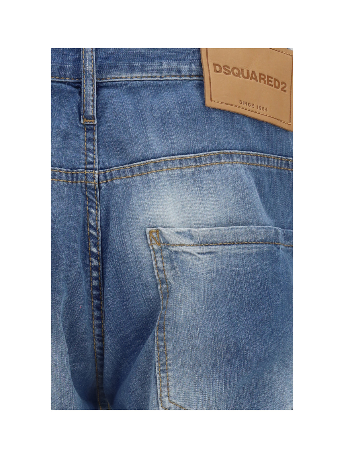 Dsquared2 Cotton Jeans with logo application - Navy Blue