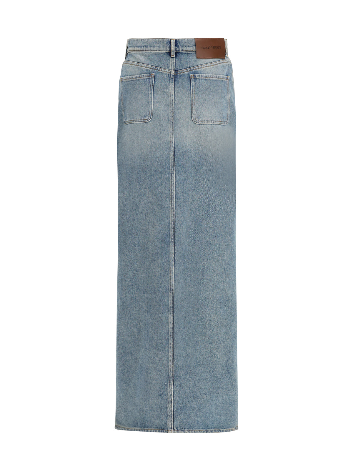 Courrèges Denim circle Skirt - Denim Bleu Delave