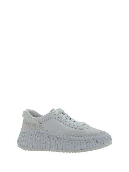 Chloé Nama Sneakers - Brilliant White