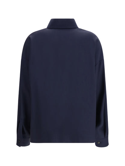 Weekend Max Mara Mulino cropped Shirt Jacket - Blue