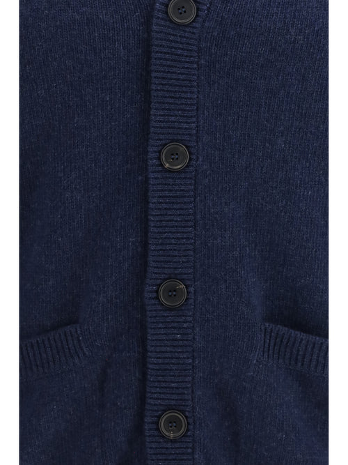 Prada V-neck Re-cashmere Cardigan - Inchiostro