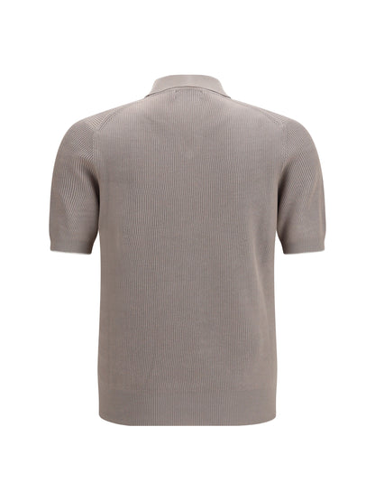 BRUNELLO CUCINELLI Cotton ribbed Polo