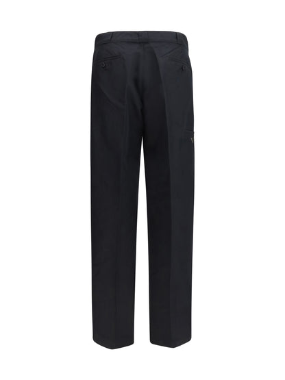 Prada Technical wide-leg Pants in canvas - Black
